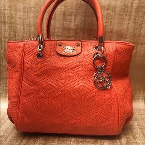 quilted GUESS bag.